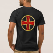 Templer-Schwert + Kreuz Tシャツ (裏面)