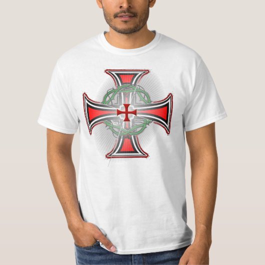 Templerkreuz mit Dornen Tシャツ (正面)