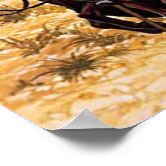 Templerreiterei im Angriff ポスター (角)