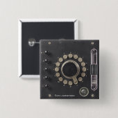 Temple's Ether Condenser教授の 缶バッジ (正面&裏面)