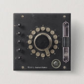 Temple's Ether Condenser教授の 缶バッジ (正面)