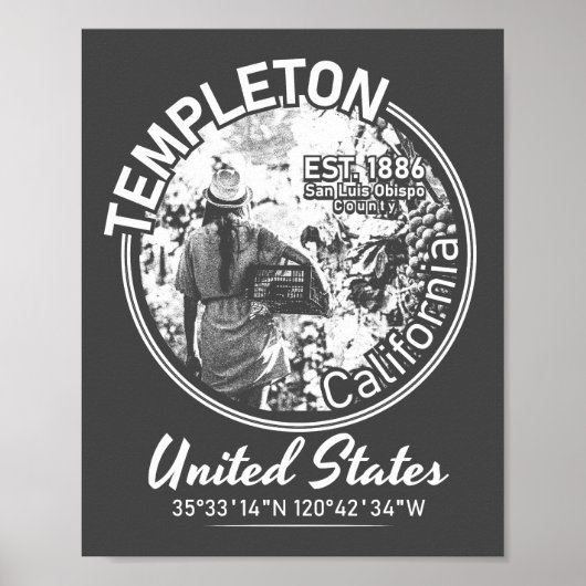 TEMPLETON - CALIFORNIA VINTAGE ポスター (正面)