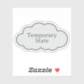 Temporary State - Relatable Cloud Sticker シール (シート)