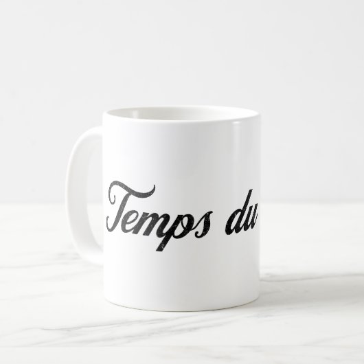 Temps duカフェフランスの – コーヒーのための時間 コーヒーマグカップ (正面左)