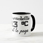 Temps ensoleillé surtout le pays 49.3 マグカップ (正面右)