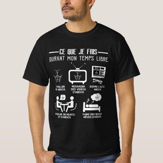 Temps Libre Abdos Musculation Tシャツ (正面)