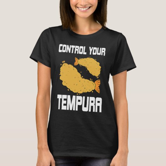 Tempura Pun Costume Shrimp And Seafood Tシャツ (正面)