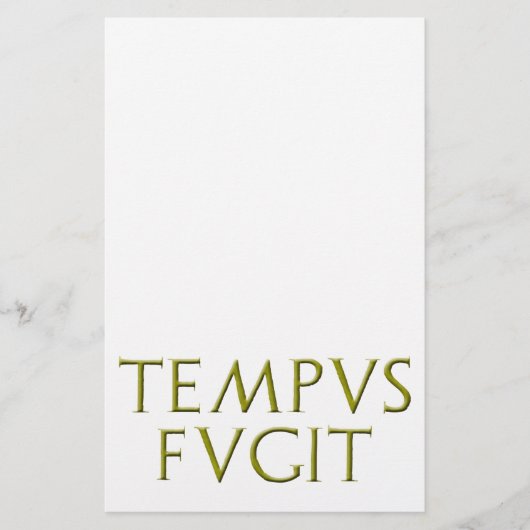 Tempus Fugitの文房具 便箋 (正面)