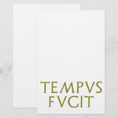 Tempus Fugitの文房具 便箋 (正面/裏面)
