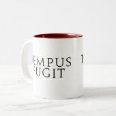 Tempus Fugit ツートーンマグカップ (正面左)