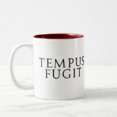 Tempus Fugit ツートーンマグカップ (左)