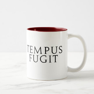 Tempus Fugit ツートーンマグカップ