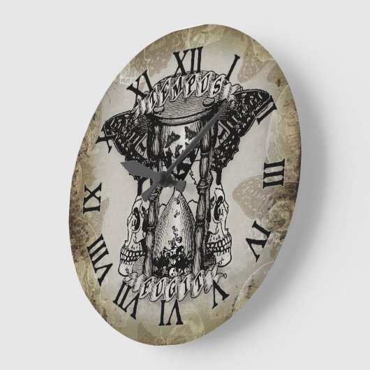 Tempus Fugit ラージ壁時計 (傾斜)