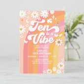 TENはVibe Bright Pink 10th Groovy誕生日 招待状 (スタンド正面)
