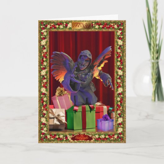 TEN31のガルゴイル・リビングアート ホリデーカード (正面)