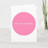 Ten Centimetres funny baby shower card  カード (正面)