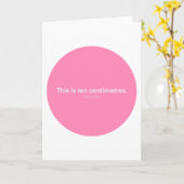 Ten Centimetres funny baby shower card  カード (黄色い花)