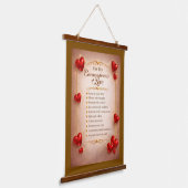 Ten Commandments of Love 吊り下げ型タペストリー (傾斜あり)