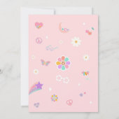 Ten Is A Vibe Retro Groovy Daisy 10th Birthday Inv 招待状 (裏面)