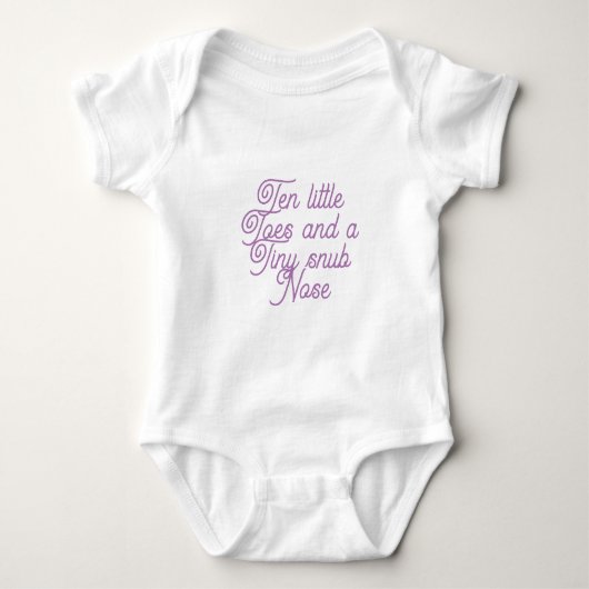 Ten Little Toes Baby Bodysuit ベビーボディスーツ (正面)