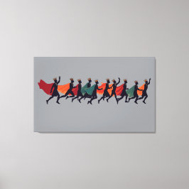 Ten Lords A Leaping Cut-Out Stencil-Style 2 キャンバスプリント