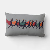 Ten Lords A Leaping Cut-Out Stencil-Style 2 ランバークッション (裏面)