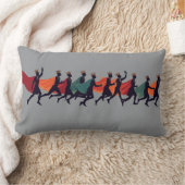 Ten Lords A Leaping Cut-Out Stencil-Style 2 ランバークッション (ブランケット)