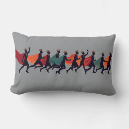 Ten Lords A Leaping Cut-Out Stencil-Style 2 ランバークッション