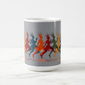 Ten Lords A Leaping Cut-Out Stencil-Style 3 コーヒーマグカップ (中央)