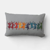 Ten Lords A Leaping Cut-Out Stencil-Style 4 ランバークッション (裏面)