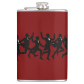 Ten Lords A Leaping Cut-Out Stencil-Style 5 フラスク (正面)