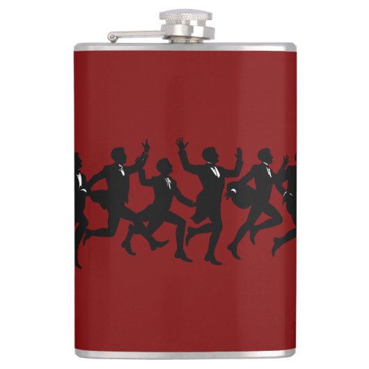 Ten Lords A Leaping Cut-Out Stencil-Style 5 フラスク (正面)