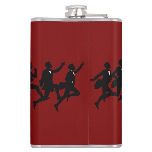 Ten Lords A Leaping Cut-Out Stencil-Style 5 フラスク (裏面)