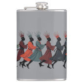 Ten Lords A Leaping Cut-Out Strencil-Style 1 フラスク (正面)