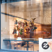 Ten Lords Leaping The Ten Commandments Vector ウィンドウサイン (カフェ窓)