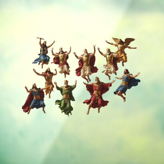 Ten Lords Leaping The Ten Commandments Vector  ウィンドウサイン (シート3)