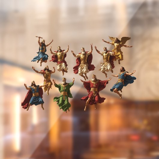 Ten Lords Leaping The Ten Commandments Vector ウィンドウサイン (シート2)