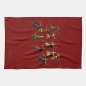 Ten Lords Leaping The Ten Commandments Vector キッチンタオル (横)