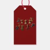 Ten Lords Leaping The Ten Commandments Vector  ギフトタグ (正面)