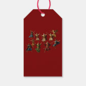 Ten Lords Leaping The Ten Commandments Vector ギフトタグ (裏面)