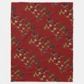 Ten Lords Leaping The Ten Commandments Vector フリースブランケット (正面)