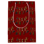 Ten Lords Leaping The Ten Commandments Vector  ミディアムペーパーバッグ (正面)