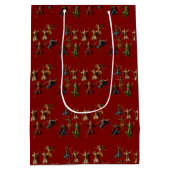 Ten Lords Leaping The Ten Commandments Vector  ミディアムペーパーバッグ (裏面)