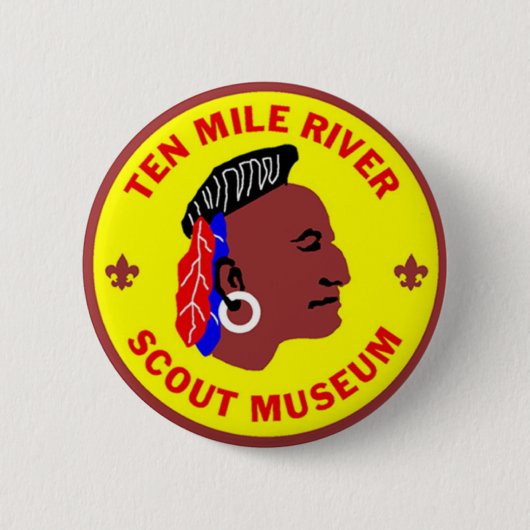 Ten Mile River Scout Museumロゴボタン2 1/4インチ 缶バッジ (正面)
