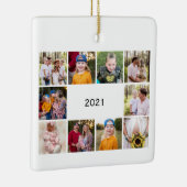 Ten Photo Collage Generic We are 賛美 Christmas  セラミックオーナメント (右)
