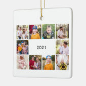 Ten Photo Collage Generic We are 賛美 Christmas  セラミックオーナメント (左)