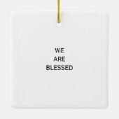 Ten Photo Collage Generic We are 賛美 Christmas  セラミックオーナメント (裏面)