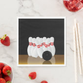 Ten Pin Bowling Strike スタンダードランチョンナプキン (インサイチュ)