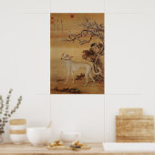 Ten Prized Dogs - Shuanghuayao(中国のgreyhound) ポスター (キッチン)