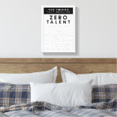 Ten Things That Require Zero Talent  キャンバスプリント (インサイチュ (寝室))